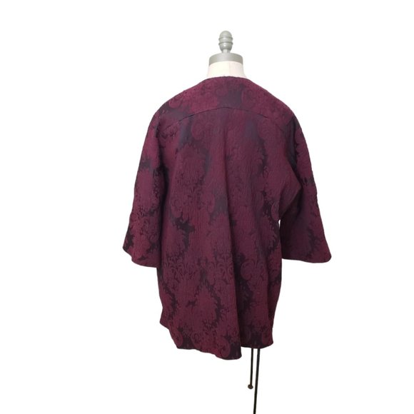 CT423 Helene Berman London Burgandy Blazer M - Picture 4 of 5